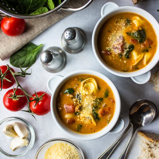 Tomato Tortellini Stew