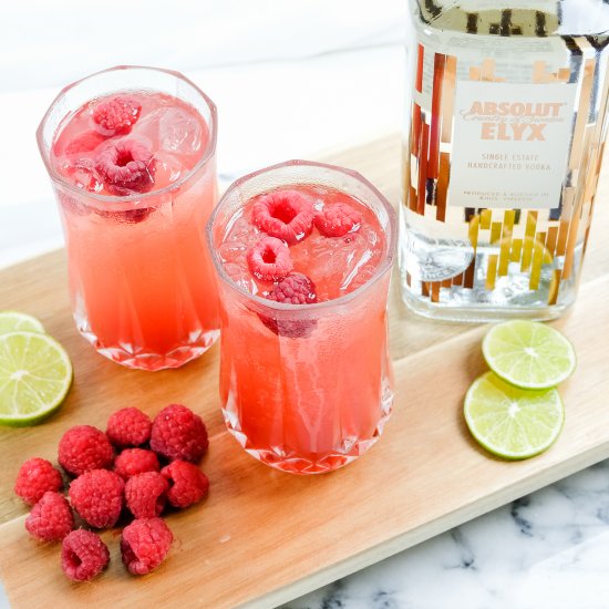 Raspberry Moscow Mules