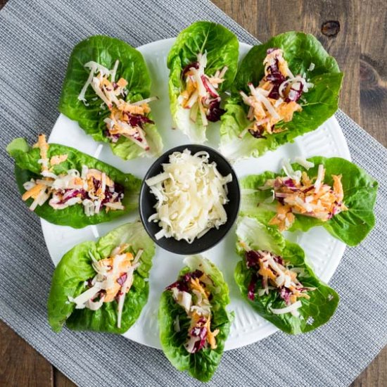 Caesar Salad Lettuce Cups