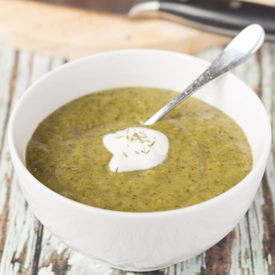 Curried Potato and Kale Soup