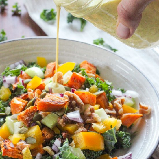 Kale Sweet Potato Healthy Salad