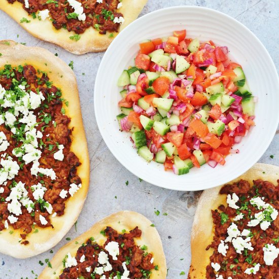 Turkish Lamb Pizzas (Lahmacun)