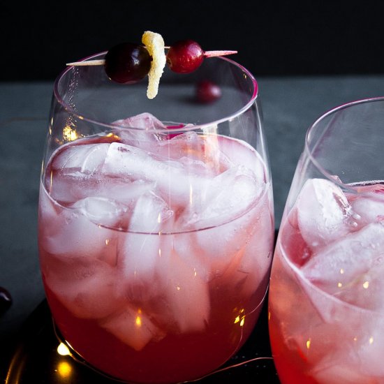 Cranberry Bourbon Smash