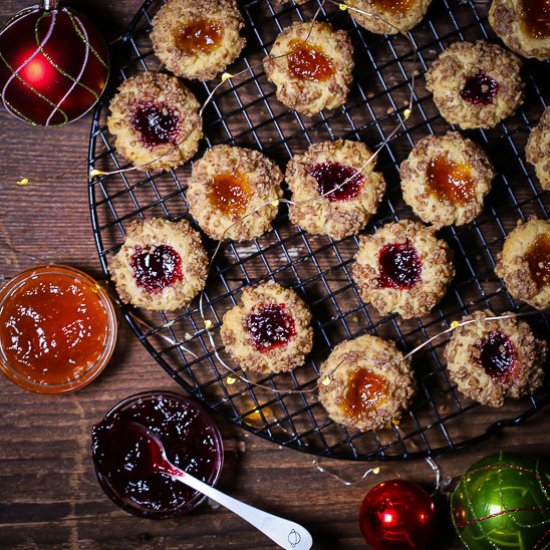 Nutty Thumbprint Cookies