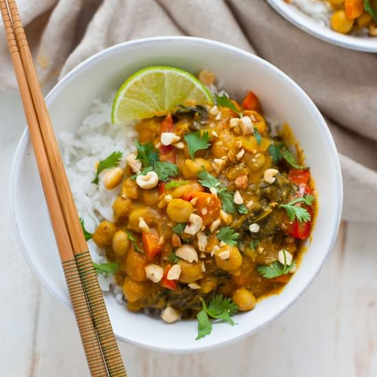 Vegan Slow Cooker Pumpkin Curry