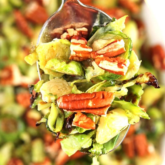 Maple Pecan Brussels Sprouts