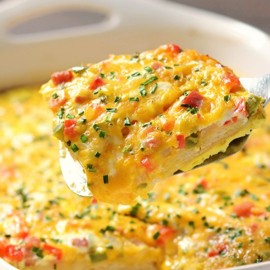 Loaded Baked Denver Omelet