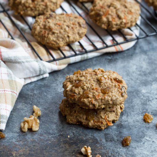 Carrot Cake Breakfast Cookies