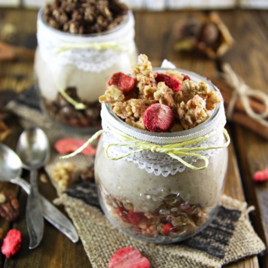 Gingerbread Cheesecake in a Jar