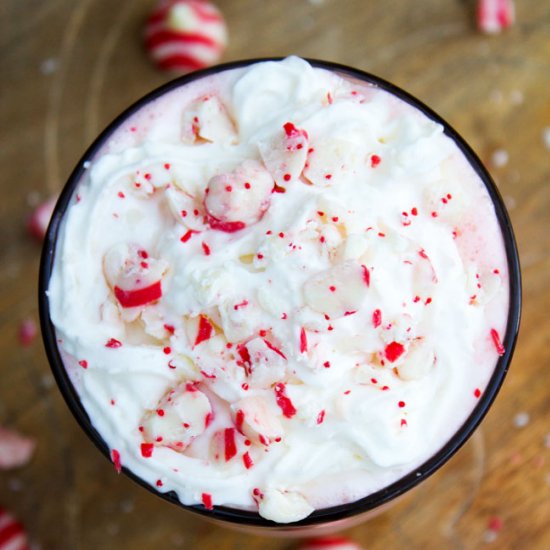 Holiday Peppermint Milkshakes