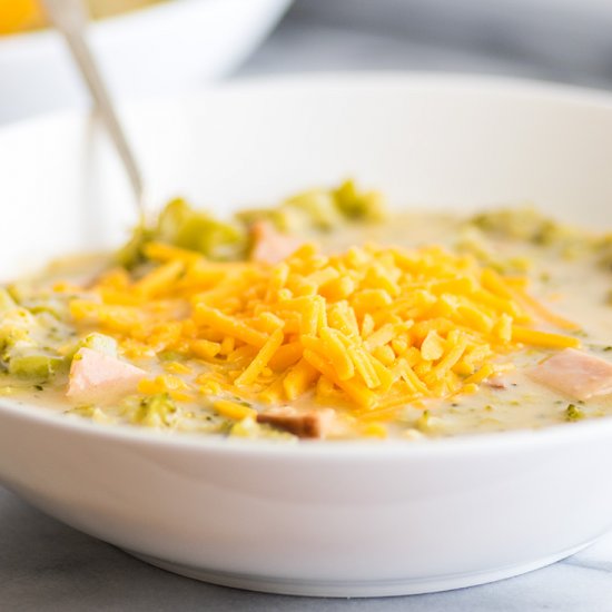 Easy Broccoli Chowder With Ham