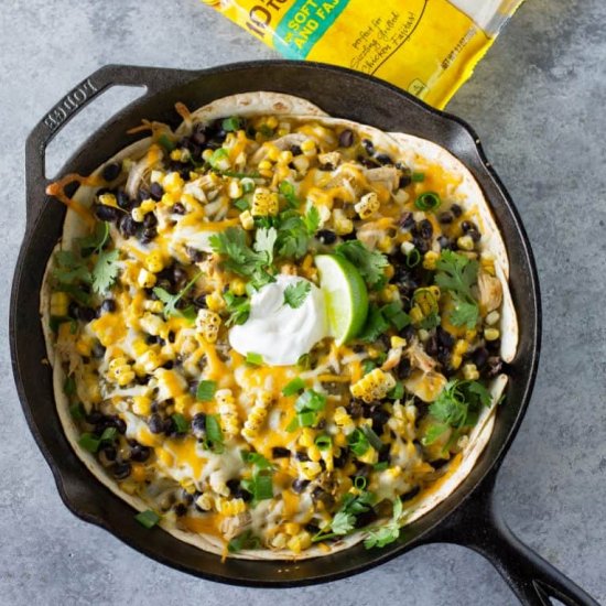 One-Pan Chicken Tortilla Bake