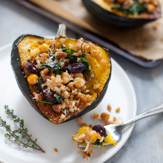 Thanksgiving Stuffed Acorn Squash