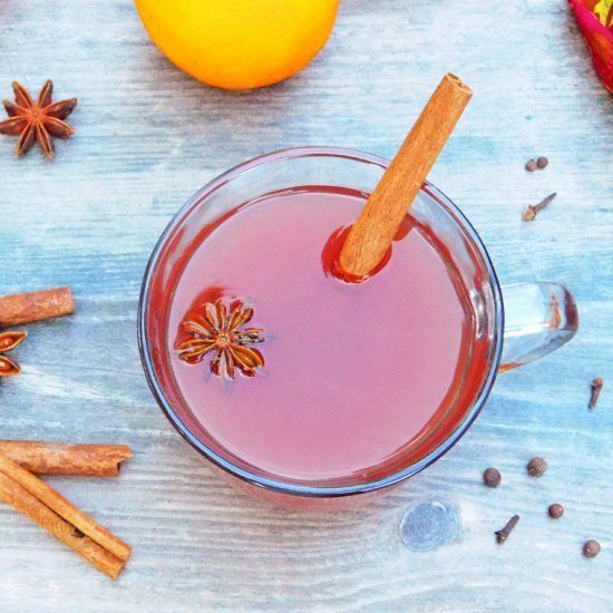 Warm Spiced Cranberry Cocktails