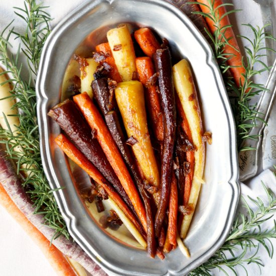 Stovetop Rainbow Carrots