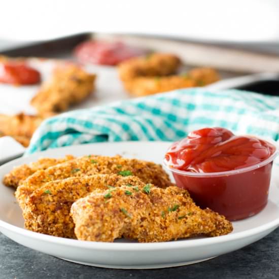 Oven Fried Chicken Fingers