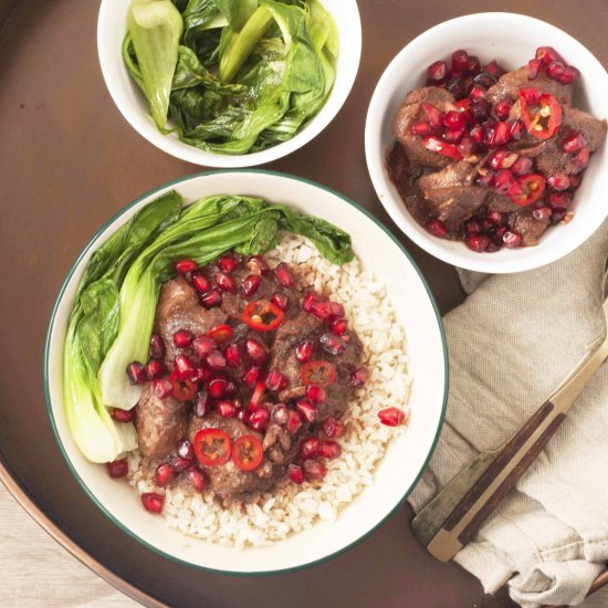 Ginger Pomegranate Chicken