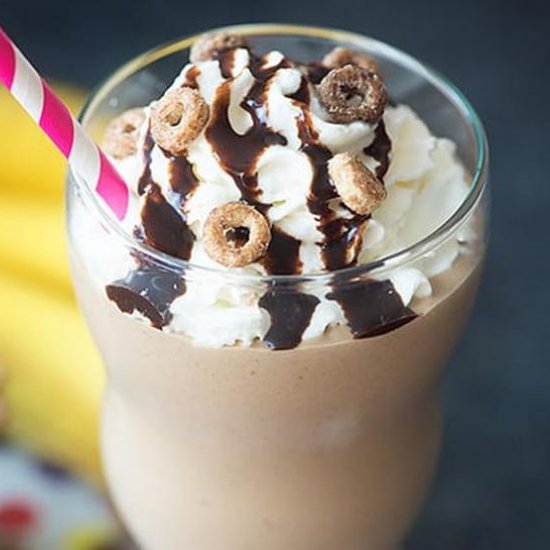 Chocolate Cheerios Breakfast Shake