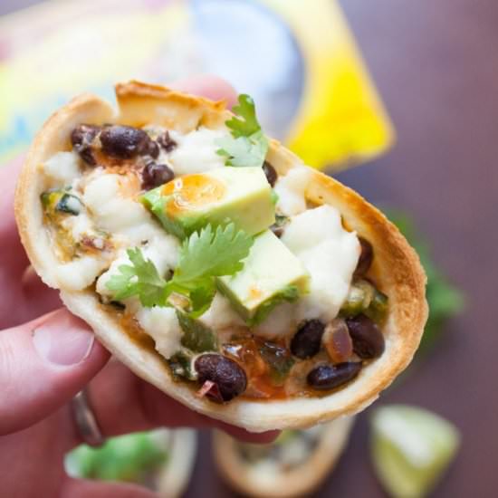 Creamed Pepper Taco Boats