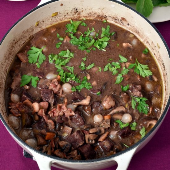 Beef Bourguignon (French Beef Stew)