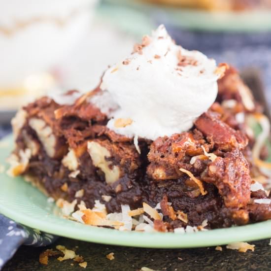 German Chocolate Pecan Pie