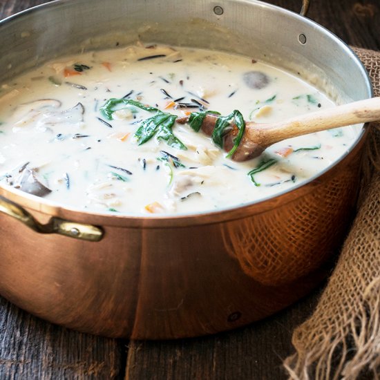 Creamy Turkey and Wild Rice Soup