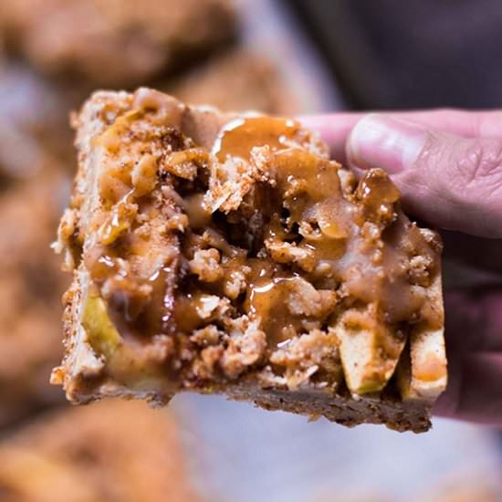 Salted Caramel Apple Pie Bars