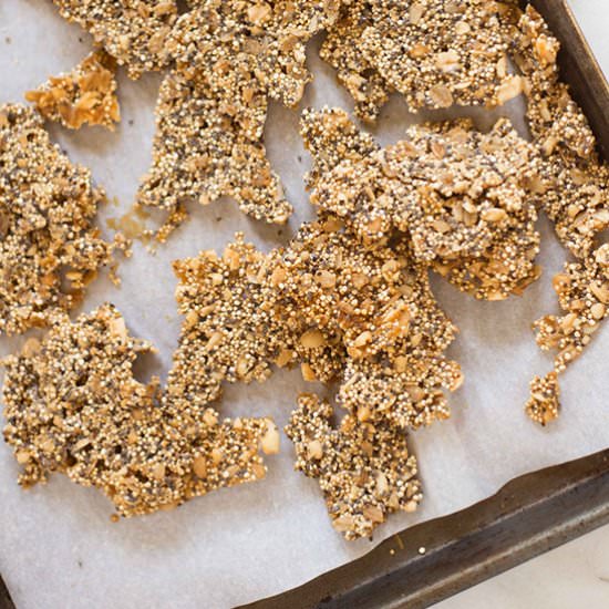 Quinoa Peanut Brittle