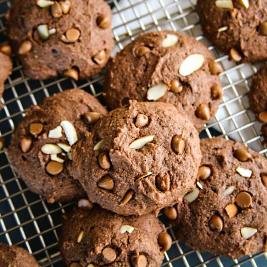 Chocolate Almond Ricotta Cookies