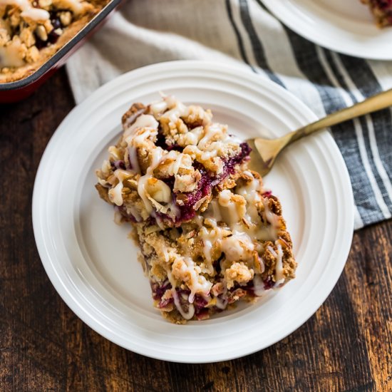 Cranberry Orange Shortbread Bars