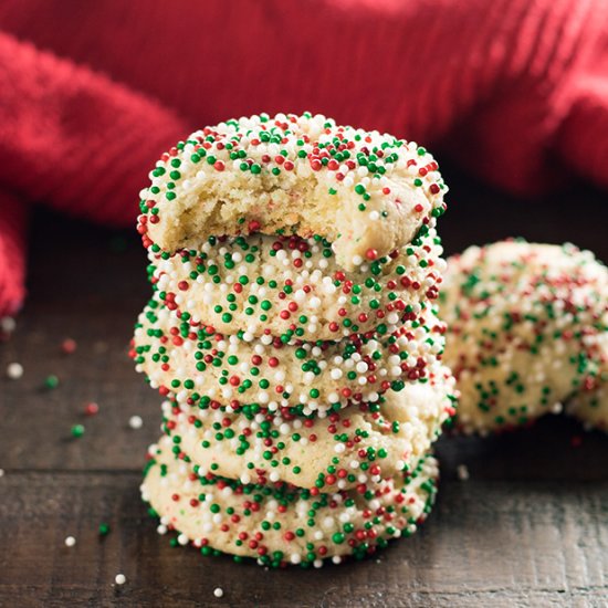 Christmas Sprinkle Cookies