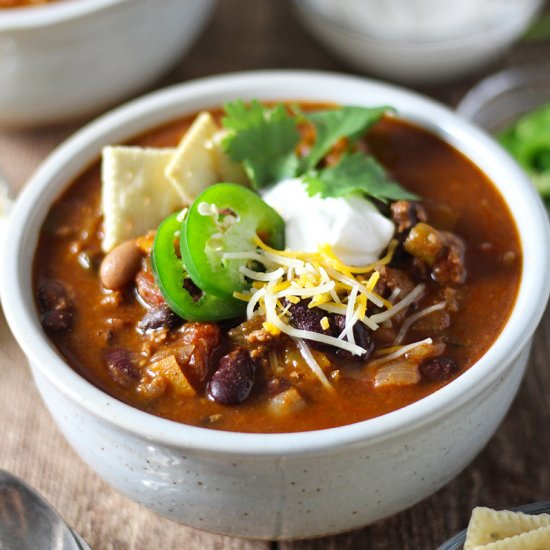 Five Pepper Beer Chili