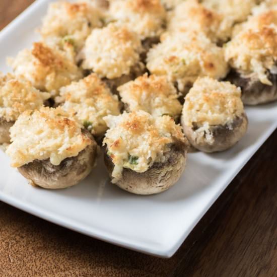 Crab Stuffed Mushroom Caps