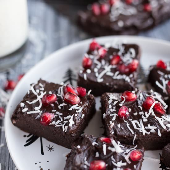 Peppermint Mocha Fudge Brownies