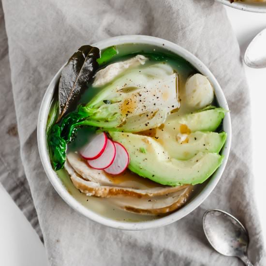 Asian-Inspired Leftover Turkey Soup