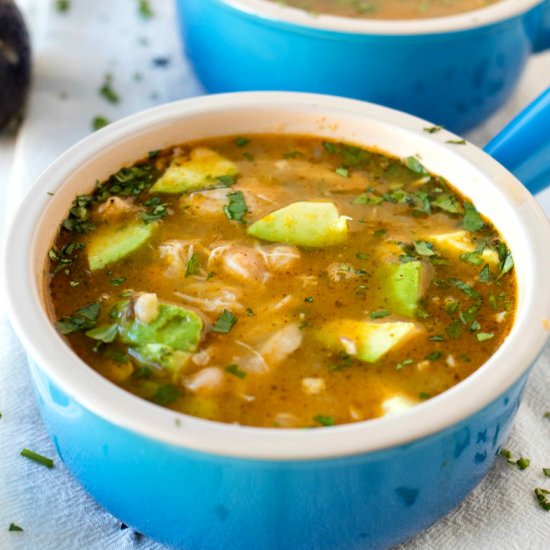 Salsa Verde Chicken Chili