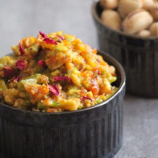 Bottle Gourd and Carrot Halwa