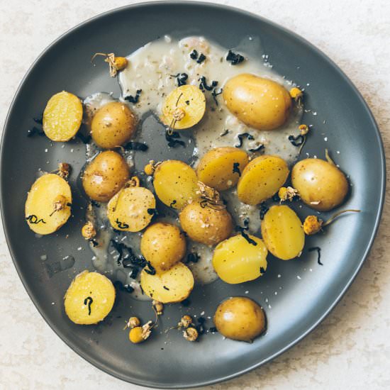 Winter Chamomile Seaweed Potatoes