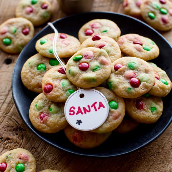 Mini M&M Cookies