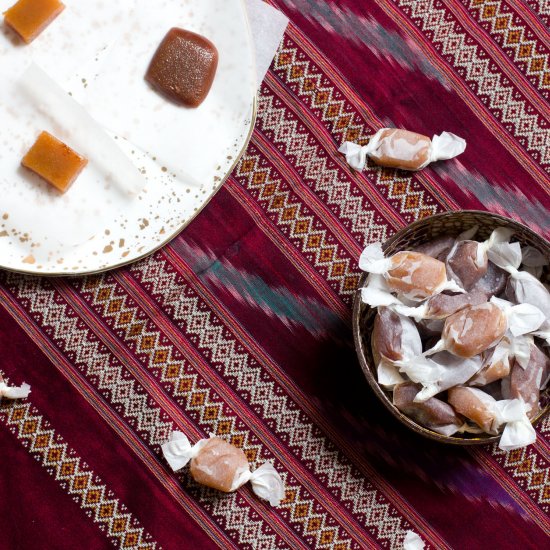 Pear and Grape Caramels