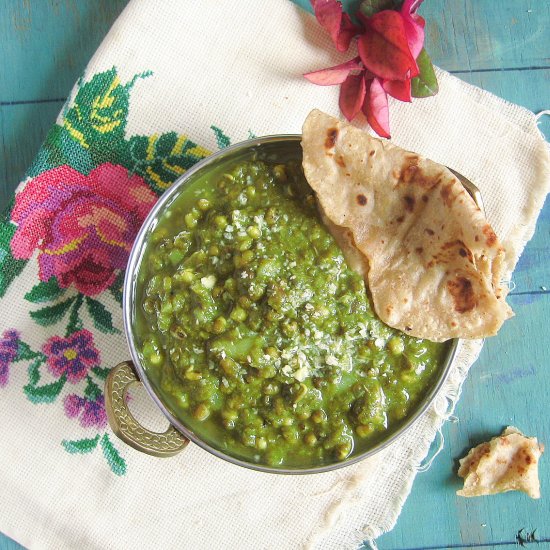 Spinach sprouts curry