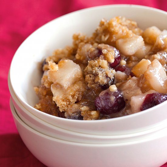 Pear-Cranberry Crisp