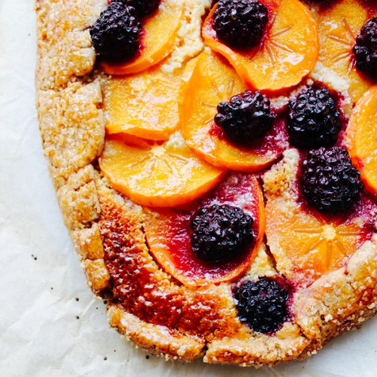 Persimmon Galette with Rye Pastry