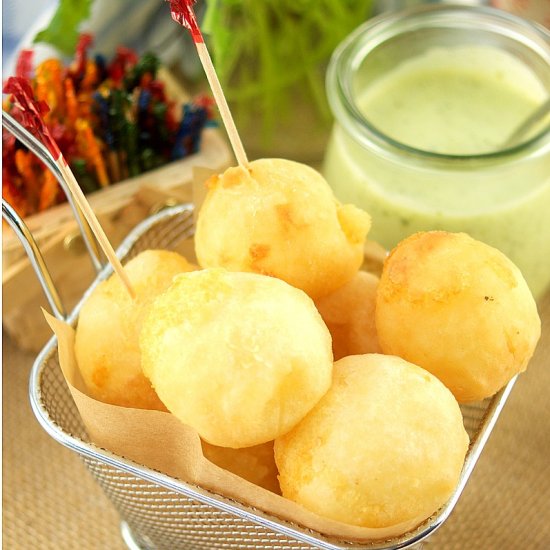 Cheese Stuffed Yuca Balls