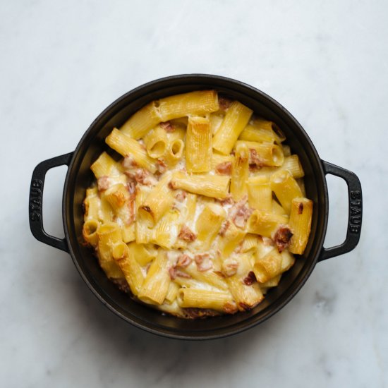 Baked Pasta with Prosciutto