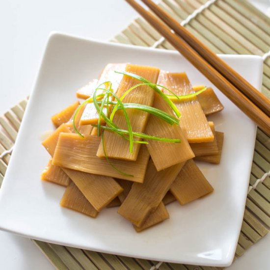 Menma (Seasoned Bamboo Shoots) for