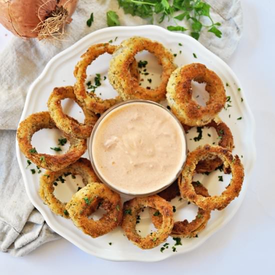 Herb Crusted Onion Rings