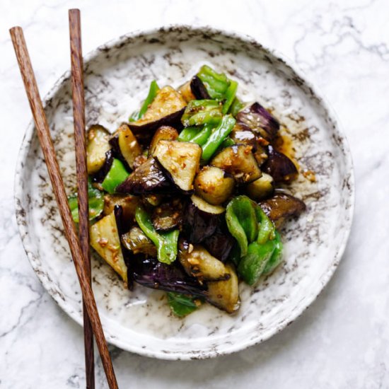 Chinese Eggplants with Garlic Sauce