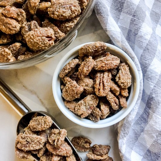 Slow Cooker Candied Pecans