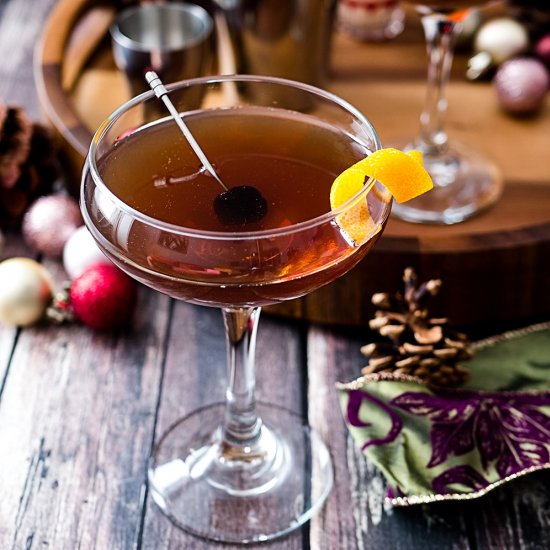 Mahogany Manhattan Cocktail